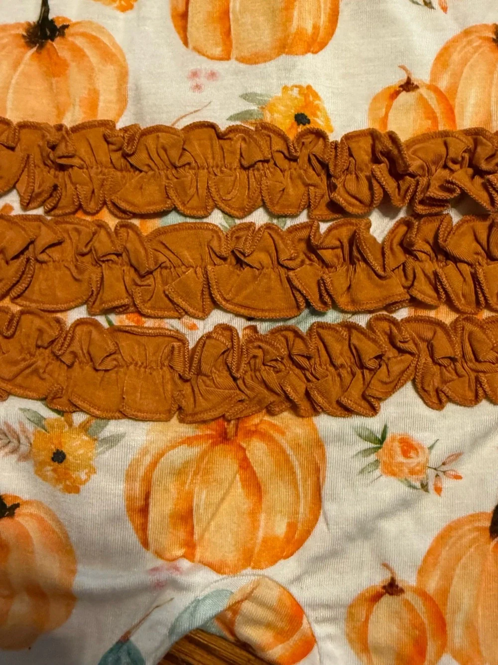 Little Snuggles Baby Girls Size 12-18 months Pumpkin Bamboo Zippy Sleeper NWT